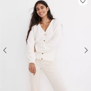 Madewell Pieced-Sleeve Cardigan